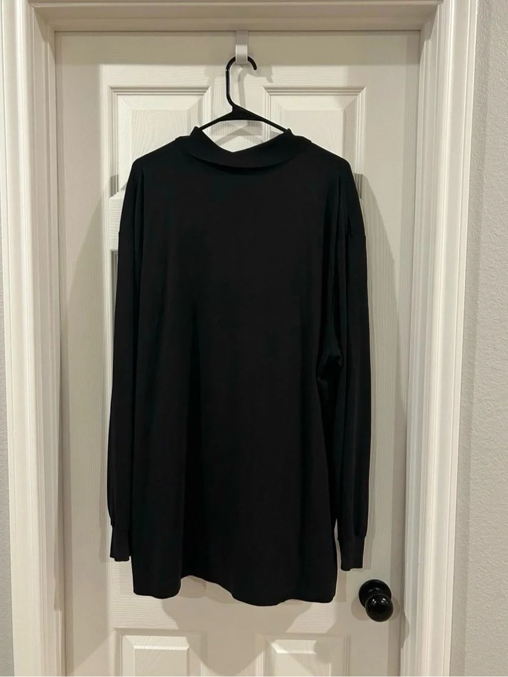 Ralph Lauren Men's Long-Sleeve Black Polo with Pony Logo